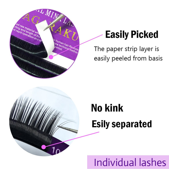 Soft eyelash extensions