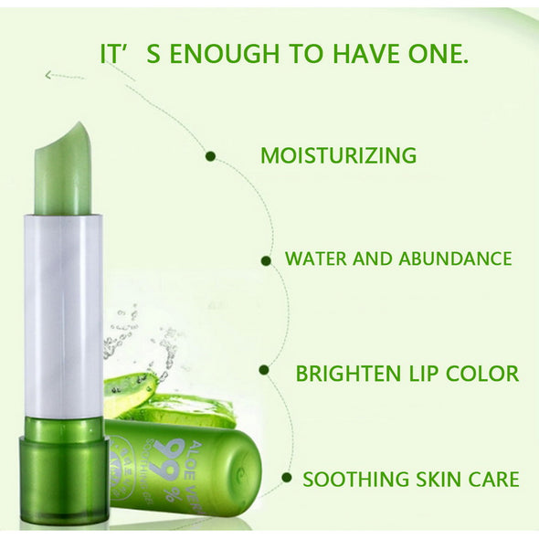 Natural Aloe Vera Temperature Color-Changing Lip Balm