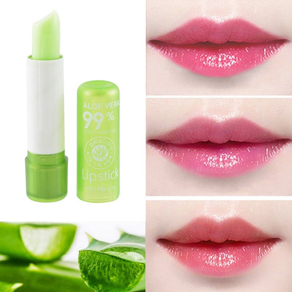 Natural Aloe Vera Temperature Color-Changing Lip Balm