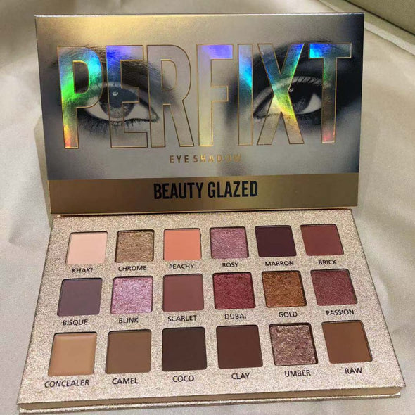 BEAUTY GLAZED 18 colour waterproof Eyeshadow Palete